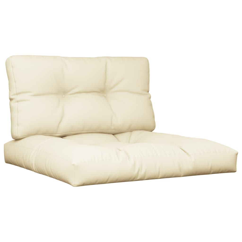 Pallet Cushions 2 pcs Cream Fabric