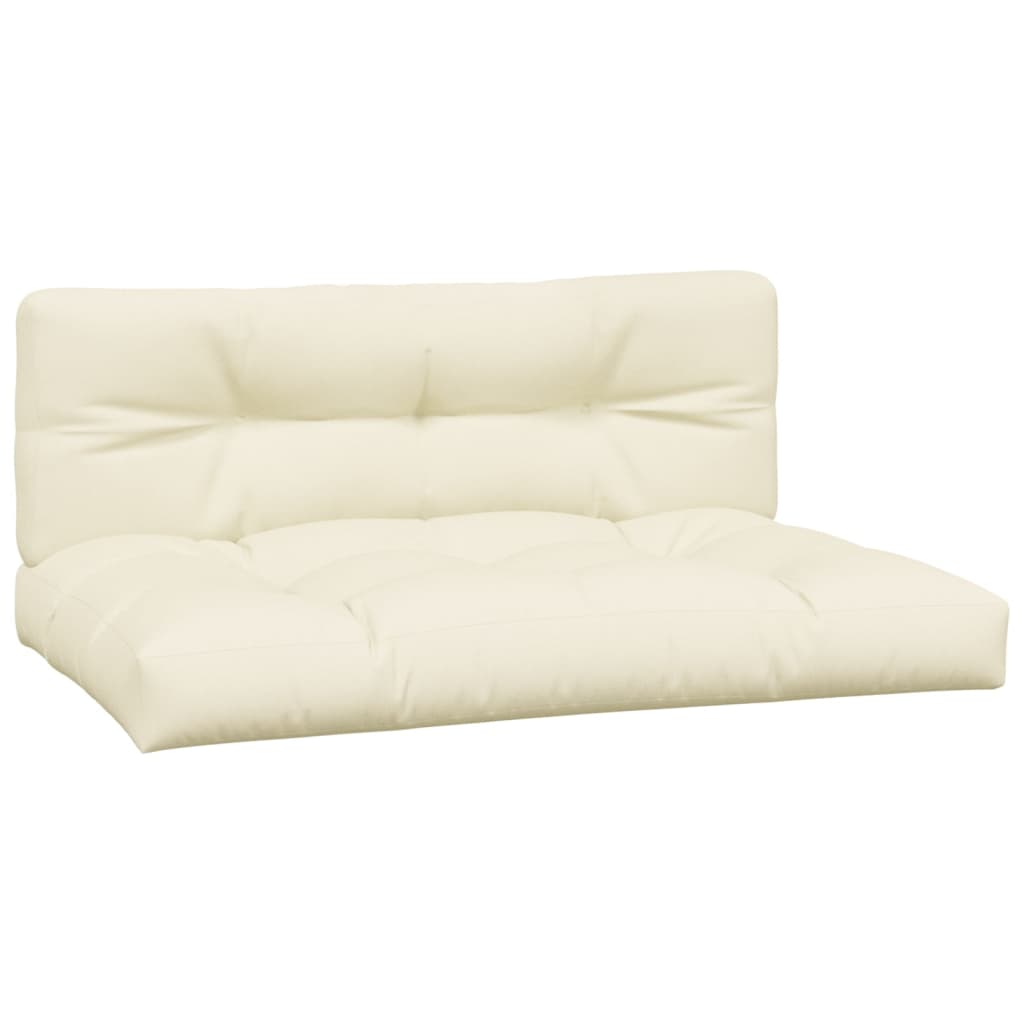 Pallet Cushions 2 pcs Cream Fabric
