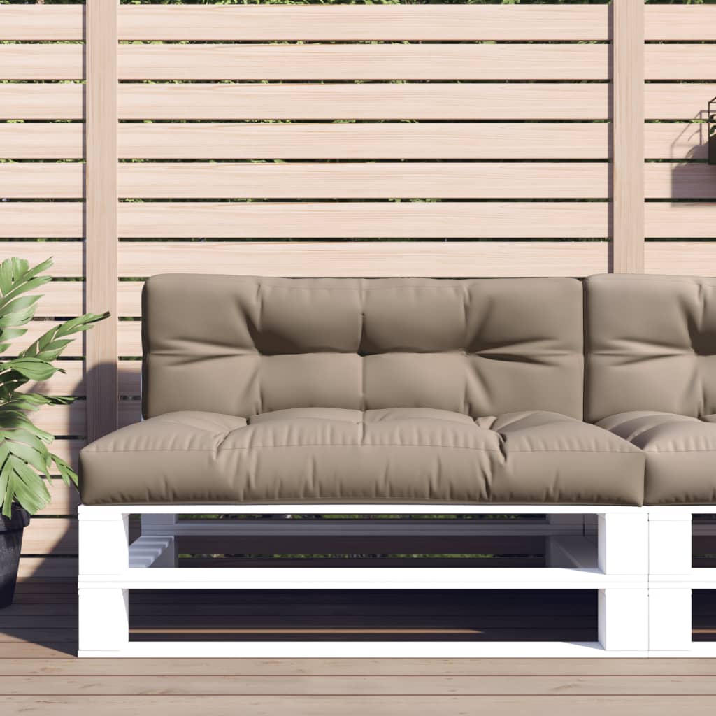 Pallet Cushions 2 pcs Taupe Fabric