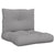 Pallet Cushions 2 pcs Grey Fabric