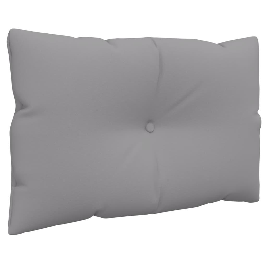 Pallet Cushions 2 pcs Grey Fabric