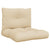 Pallet Cushions 2 pcs Beige Fabric