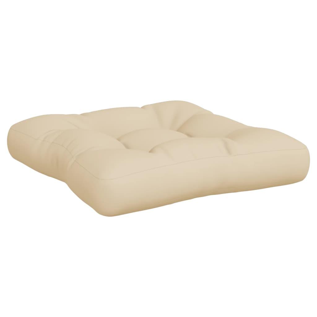 Pallet Cushions 2 pcs Beige Fabric