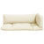 Pallet Cushions 3 pcs Cream Fabric