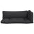 Pallet Cushions 3 pcs Black Fabric