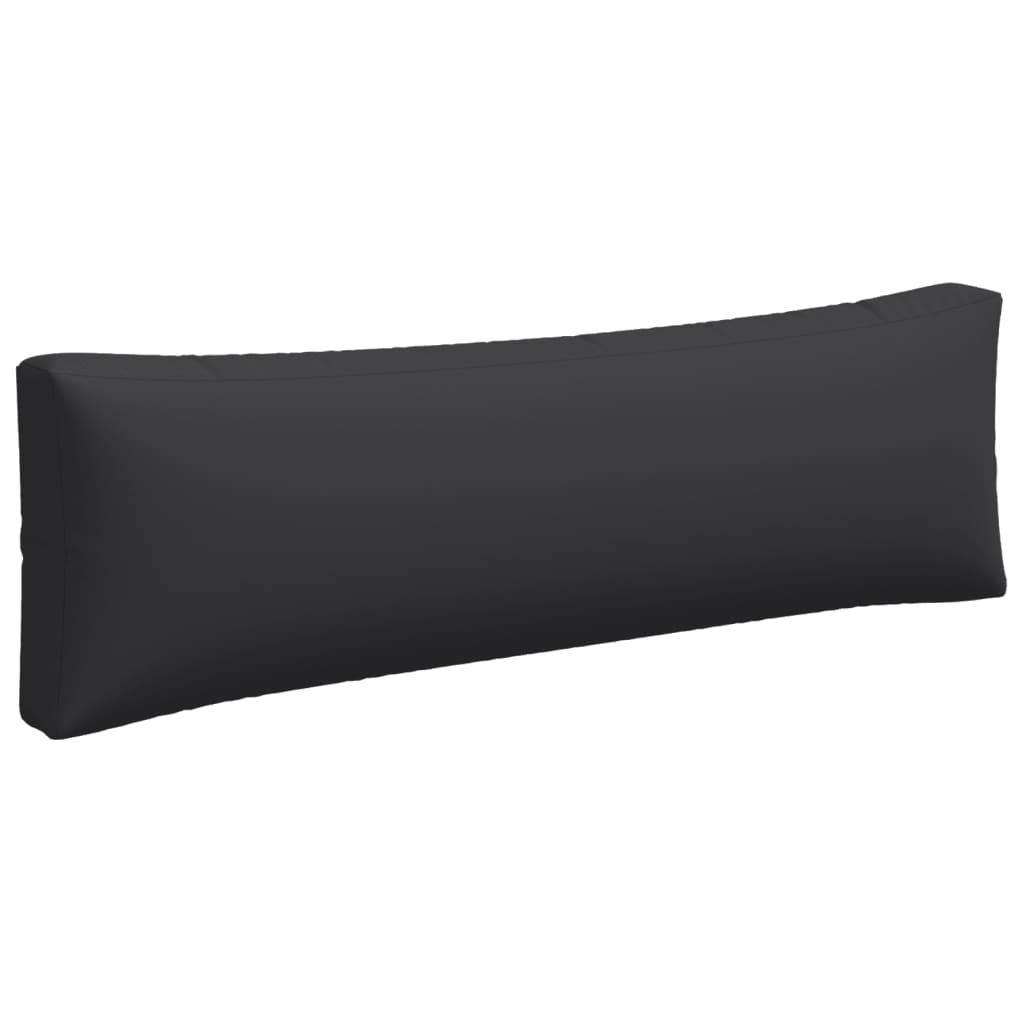 Pallet Cushions 3 pcs Black Fabric