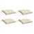 Chair Cushions 4 pcs Cream White 40x40x7 cm Oxford Fabric