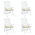 Chair Cushions 4 pcs Cream White 40x40x7 cm Oxford Fabric