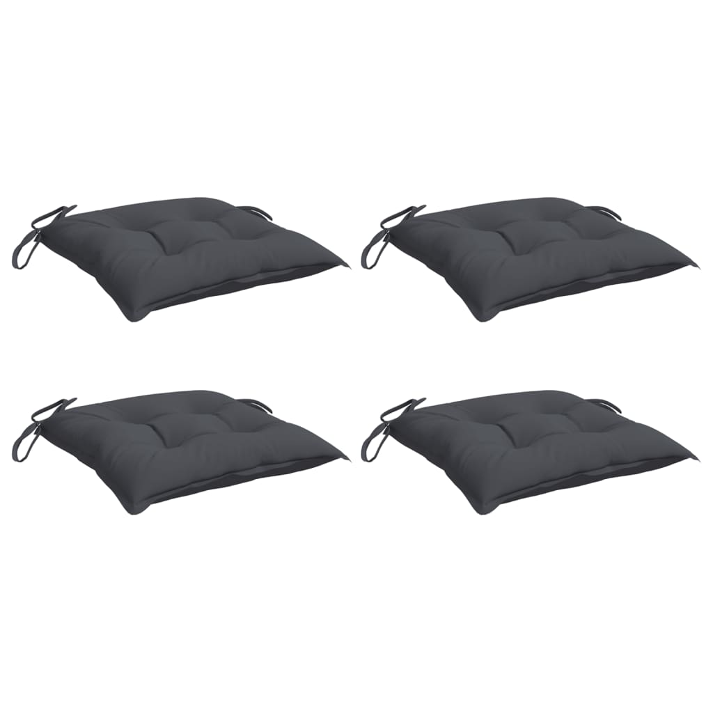 Chair Cushions 4 pcs Anthracite 50x50x7 cm Oxford Fabric