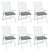 Chair Cushions 6 pcs Grey 50x50x7 cm Oxford Fabric