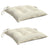 Chair Cushions 2 pcs Cream White 50x50x7 cm Oxford Fabric