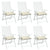 Chair Cushions 6 pcs Cream White 50x50x7 cm Oxford Fabric