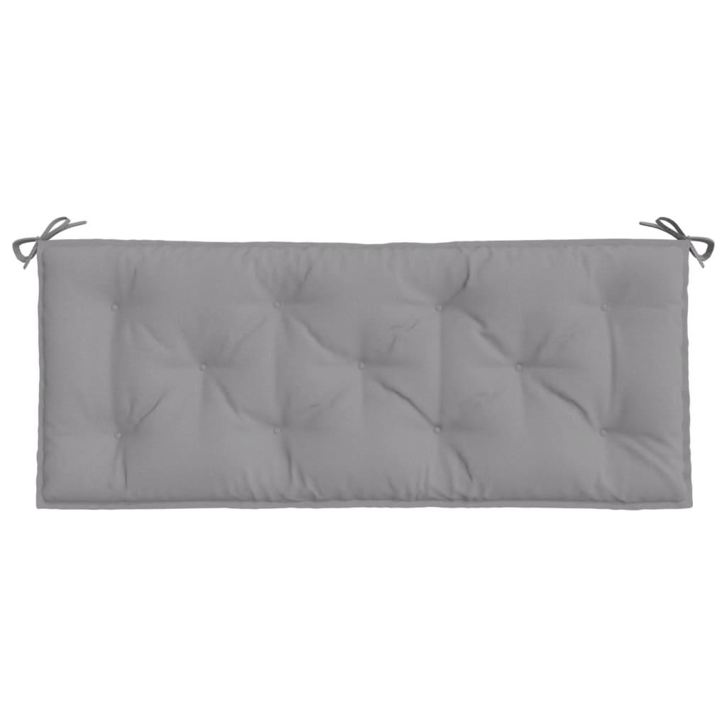 Garden Bench Cushion Grey 120x50x7 cm Oxford Fabric