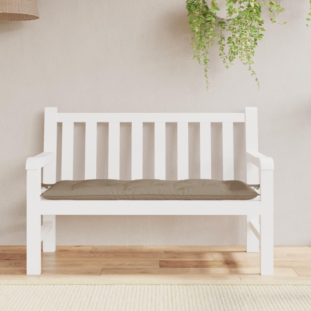 Garden Bench Cushion Taupe 120x50x7 cm Oxford Fabric