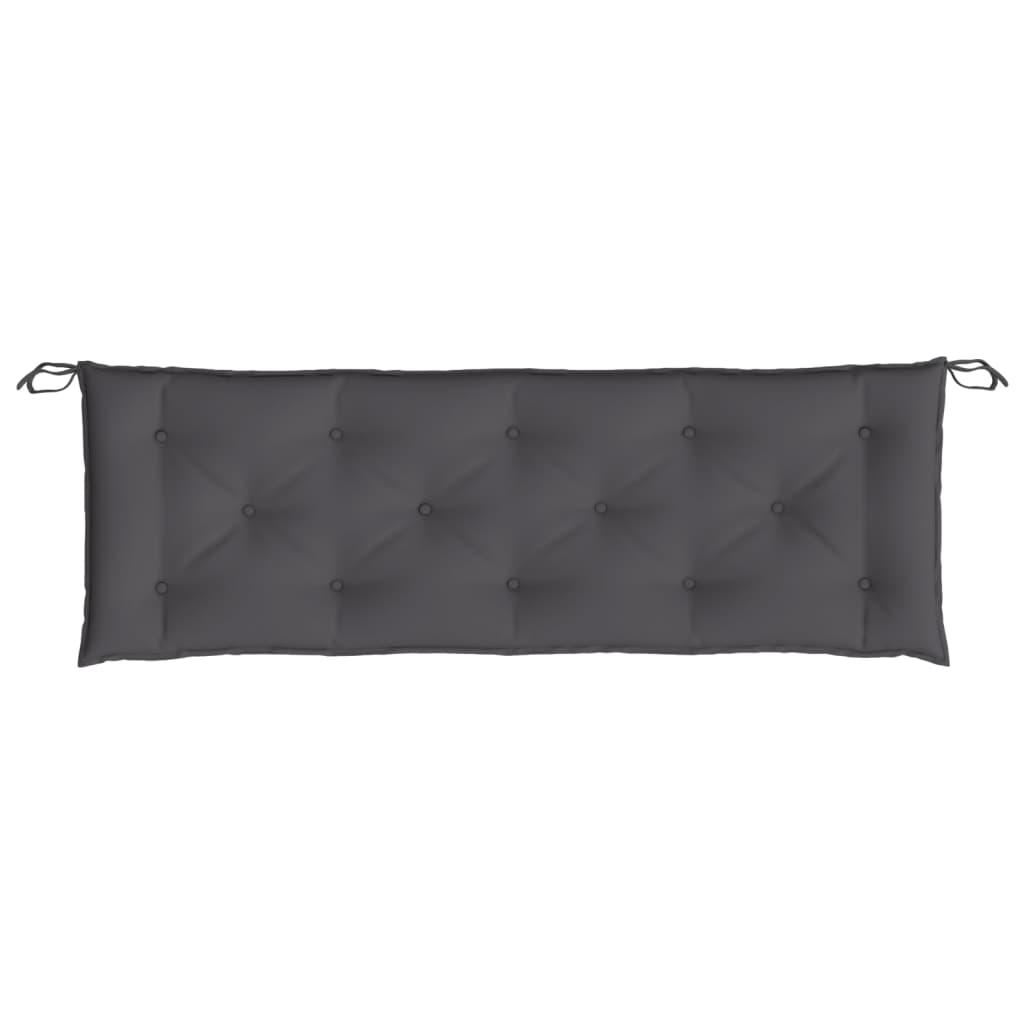 Garden Bench Cushion Anthracite 150x50x7 cm Oxford Fabric