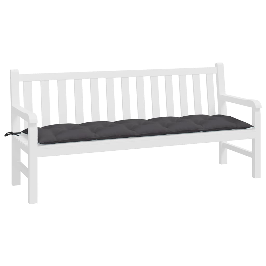 Garden Bench Cushion Anthracite 180x50x7 cm Oxford Fabric