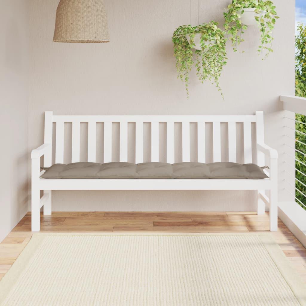 Garden Bench Cushion Taupe 180x50x7 cm Oxford Fabric