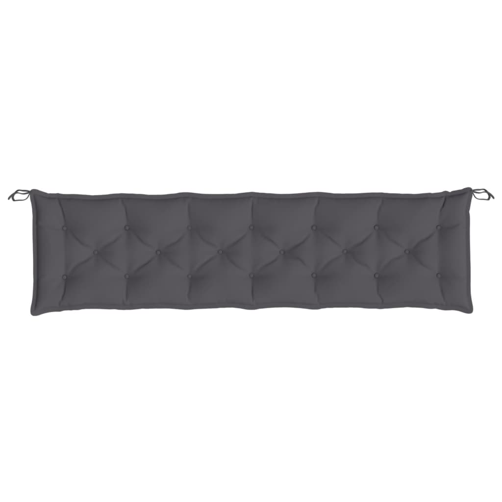 Garden Bench Cushion Anthracite 200x50x7 cm Oxford Fabric