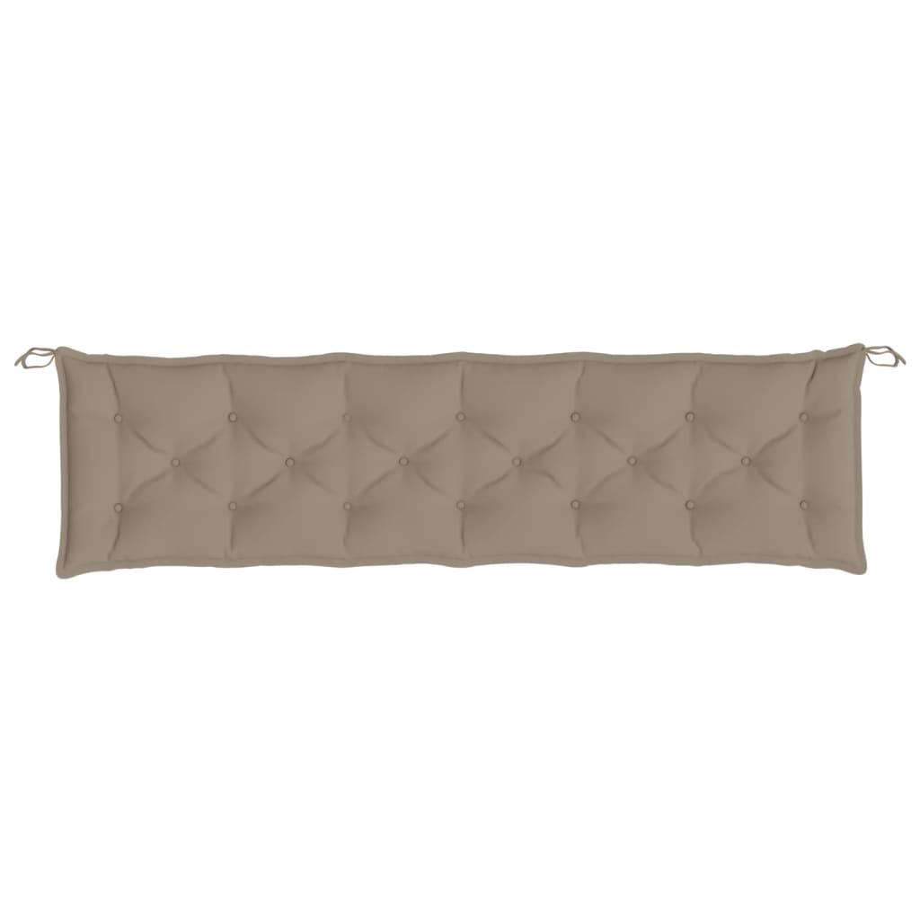 Garden Bench Cushion Taupe 200x50x7 cm Oxford Fabric