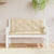 Garden Bench Cushions 2 pcs Beige 120x50x7 cm Oxford Fabric