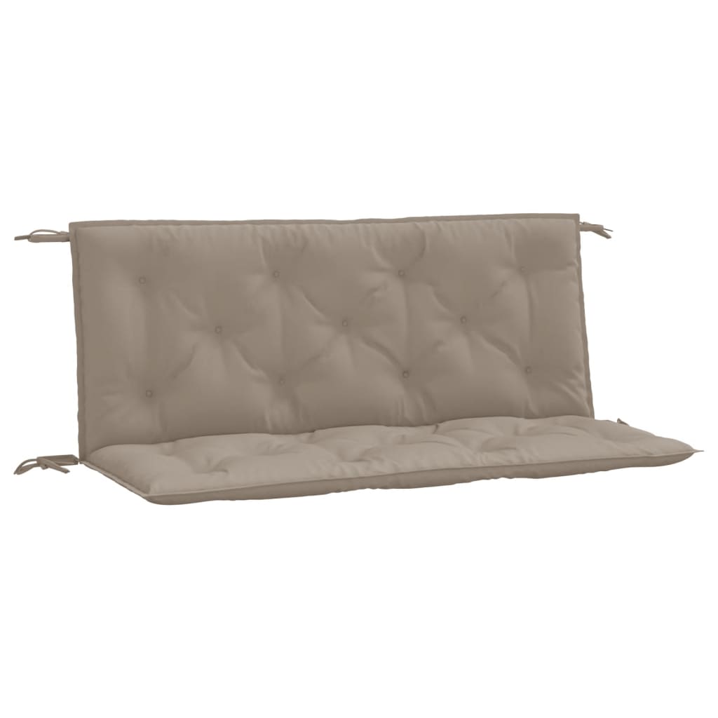 Garden Bench Cushions 2 pcs Taupe 120x50x7 cm Oxford Fabric