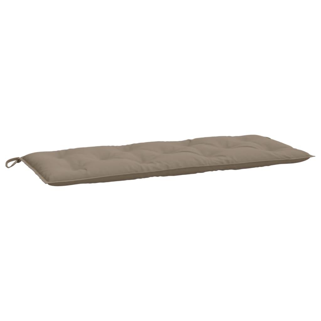Garden Bench Cushions 2 pcs Taupe 120x50x7 cm Oxford Fabric