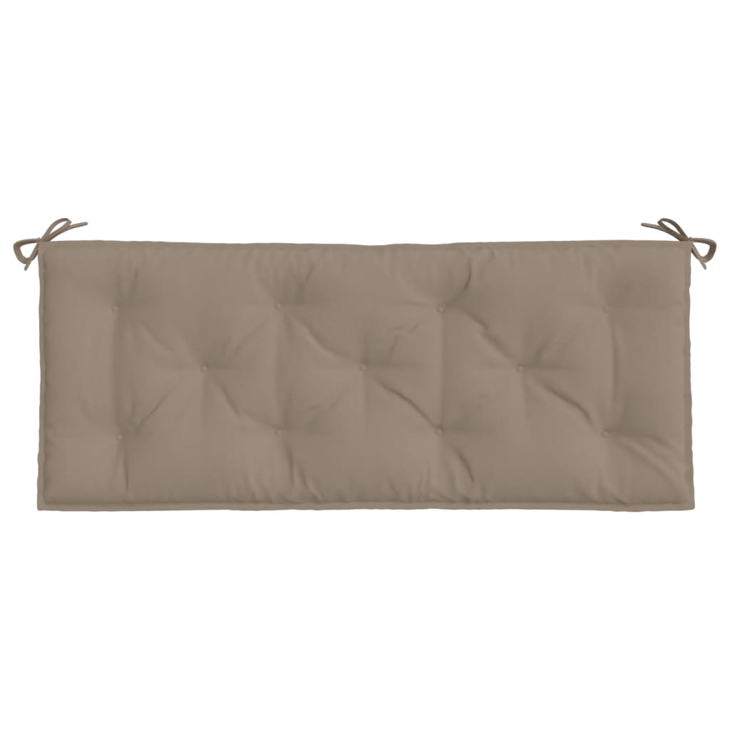 Garden Bench Cushions 2 pcs Taupe 120x50x7 cm Oxford Fabric