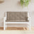 Garden Bench Cushions 2 pcs Taupe 120x50x7 cm Oxford Fabric