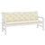 Garden Bench Cushions 2 pcs Cream White 180x50x7 cm Oxford Fabric