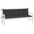 Garden Bench Cushions 2pcs Black 180x50x7cm Oxford Fabric