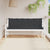 Garden Bench Cushions 2pcs Black 180x50x7cm Oxford Fabric