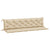 Garden Bench Cushions 2 pcs Beige 200x50x7 cm Oxford Fabric