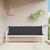 Garden Bench Cushions 2pcs Black 200x50x7cm Oxford Fabric