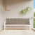 Garden Bench Cushions 2 pcs Taupe 200x50x7 cm Oxford Fabric