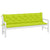 Garden Bench Cushions 2pcs Bright Green 200x50x7cm Oxford Fabric