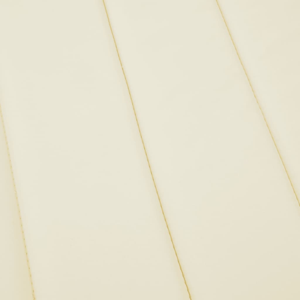 Sun Lounger Cushion Cream 180x60x4 cm Oxford Fabric