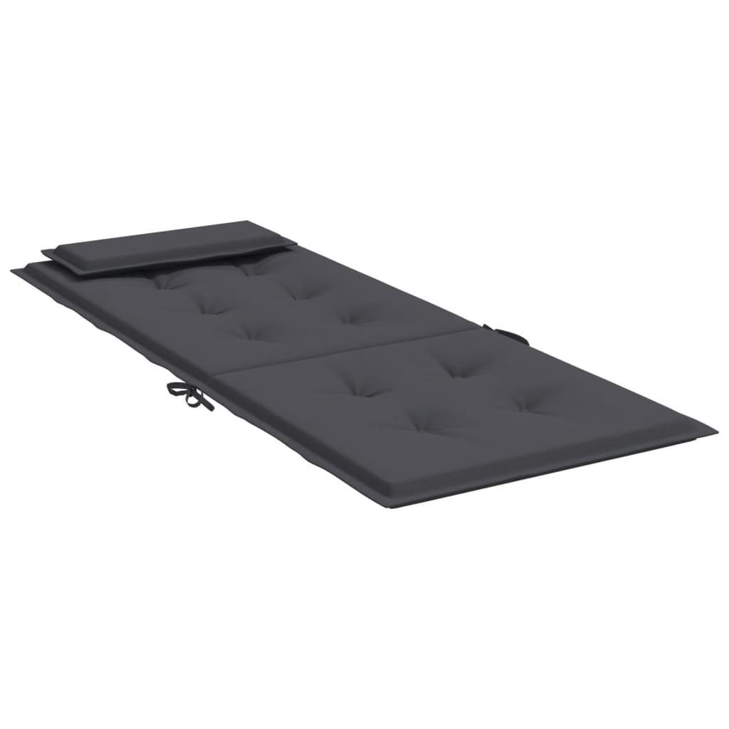 Highback Chair Cushions 6 pcs Anthracite Oxford Fabric