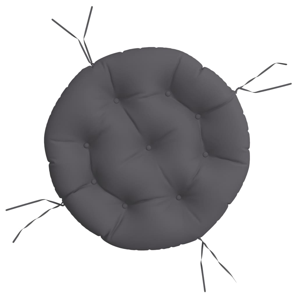 Round Cushion Anthracite Ø 60 x11 cm Oxford Fabric