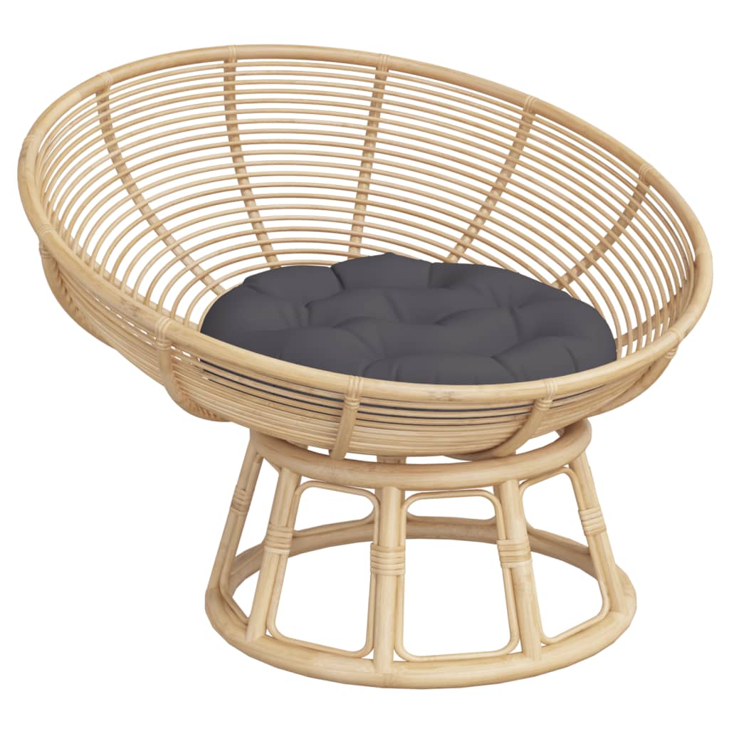 Round Cushion Anthracite Ø 60 x11 cm Oxford Fabric