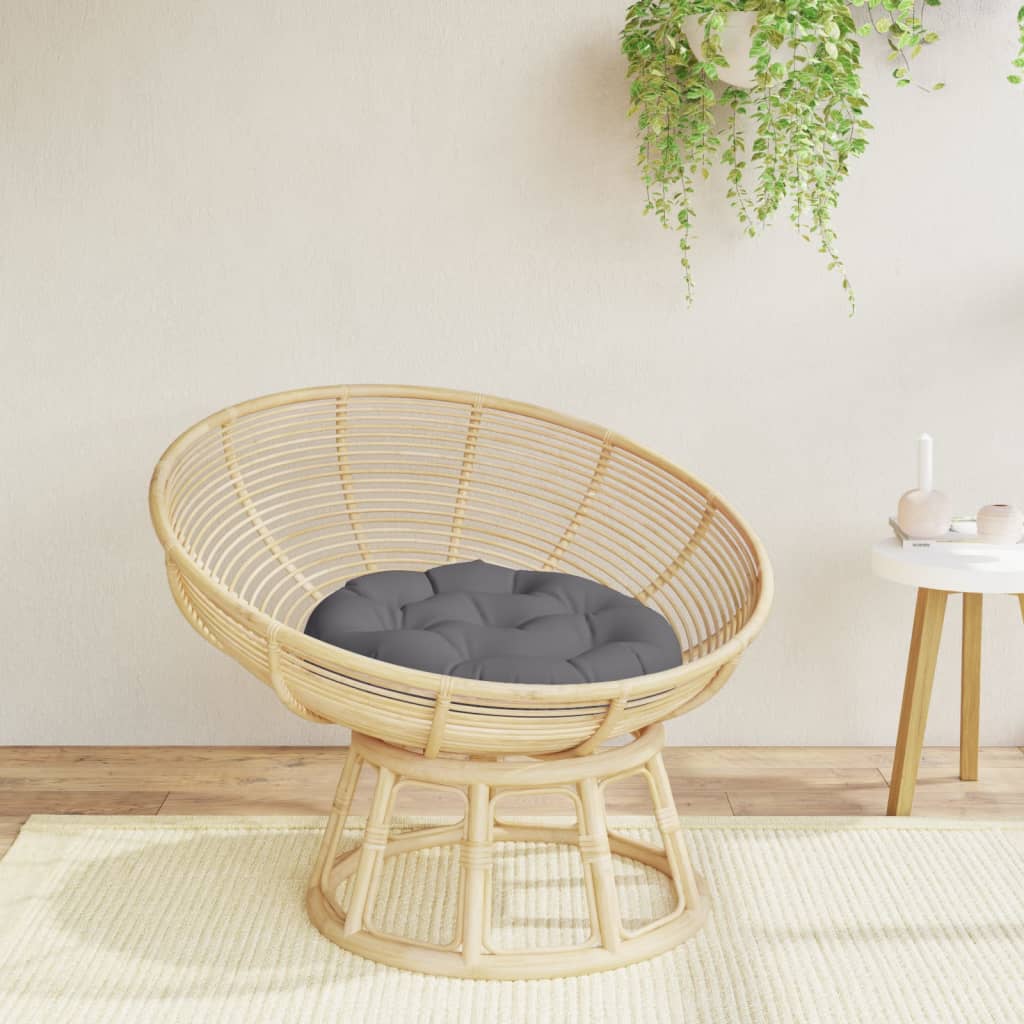 Round Cushion Anthracite Ø 60 x11 cm Oxford Fabric