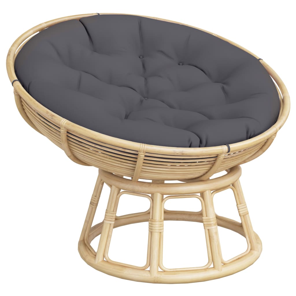 Round Cushion Anthracite Ø 100 x11 cm Oxford Fabric