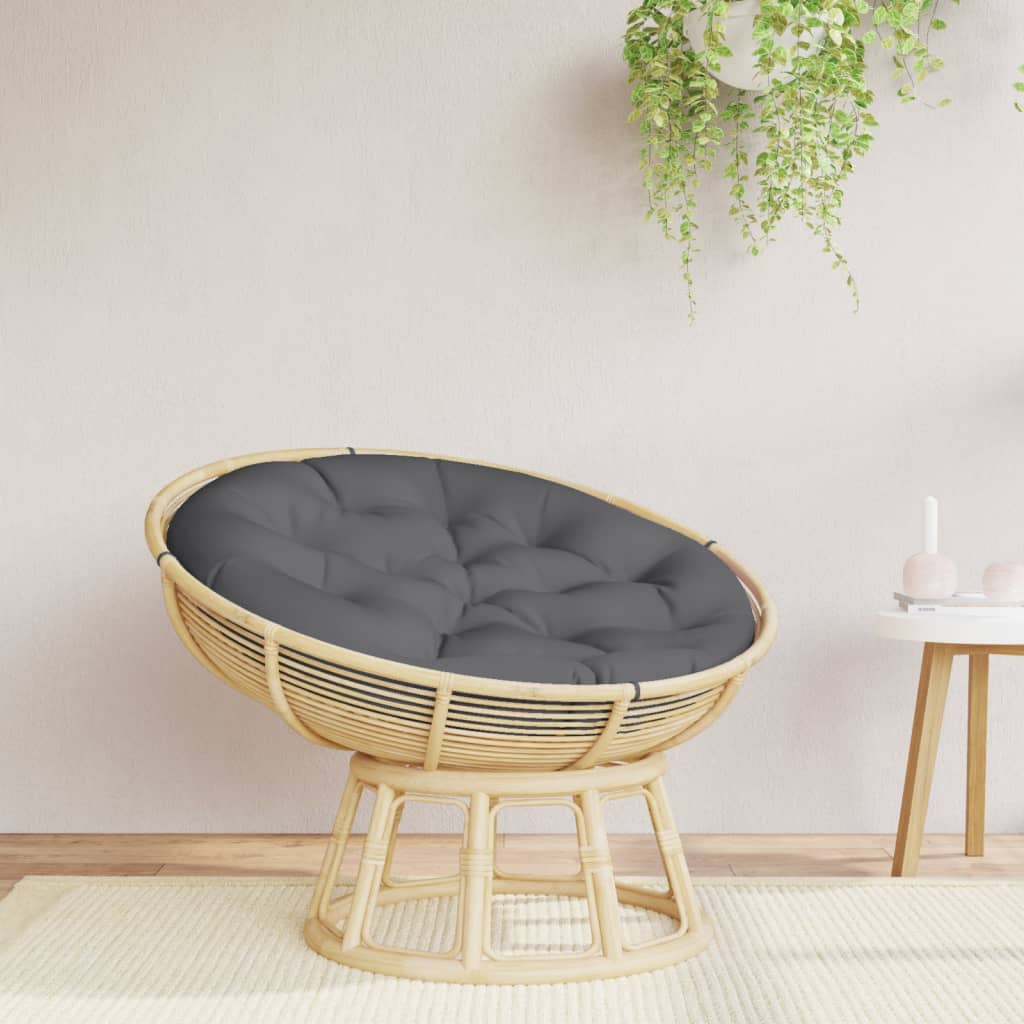 Round Cushion Anthracite Ø 100 x11 cm Oxford Fabric
