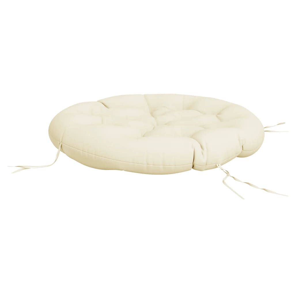 Round Cushion Cream Ø 100 x11 cm Oxford Fabric
