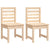 4 Piece Garden Dining Set Solid Wood Pine