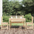 4 Piece Garden Dining Set Solid Wood Pine