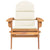 Adirondack Garden Chair with Cushions Solid Wood Acacia