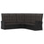 2 Piece Garden Lounge Set with Cushions Black Poly Rattan