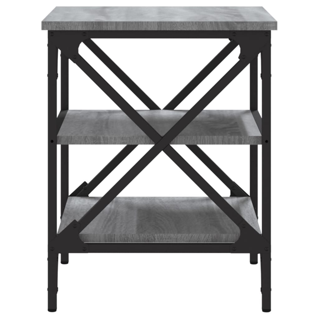 Side Tables 2 pcs Grey Sonoma 40x42x50 cm Engineered Wood