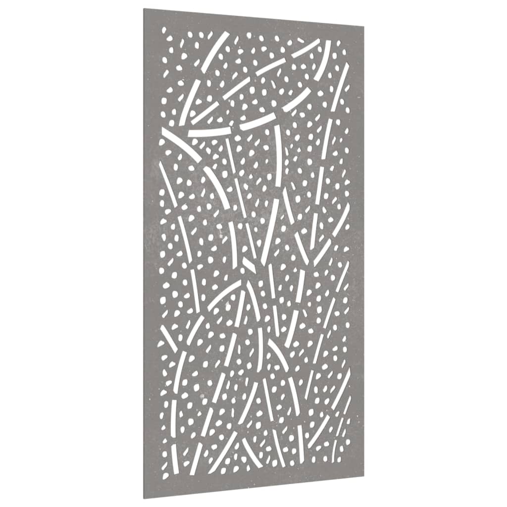 Garden Wall Decoration 105x55 cm Corten Steel Leaf Design