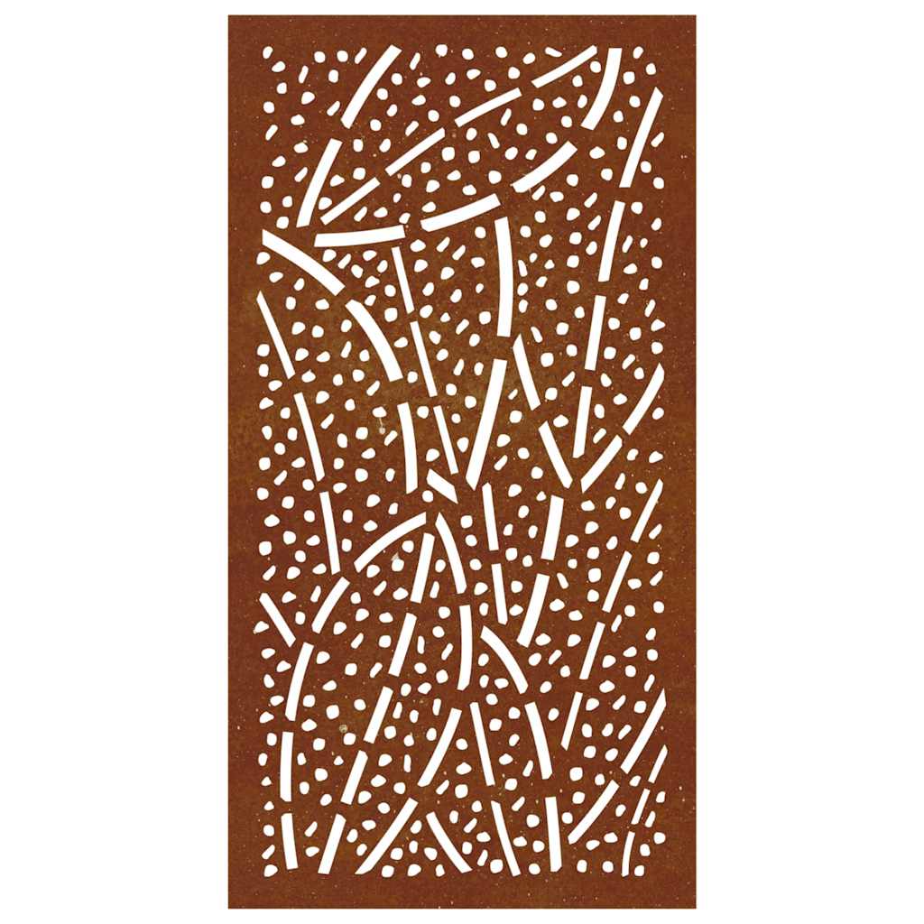 Garden Wall Decoration 105x55 cm Corten Steel Leaf Design